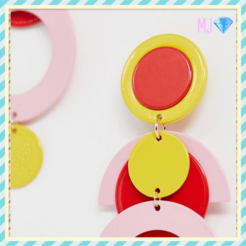 🎀Retro Matte Geo Earrings🎀 - Picture 4 of 4